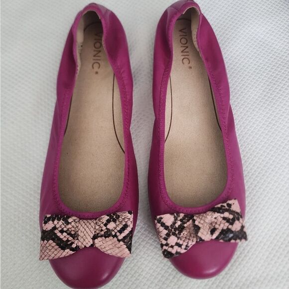 Vionic Shoes - Vionic bow pink flats